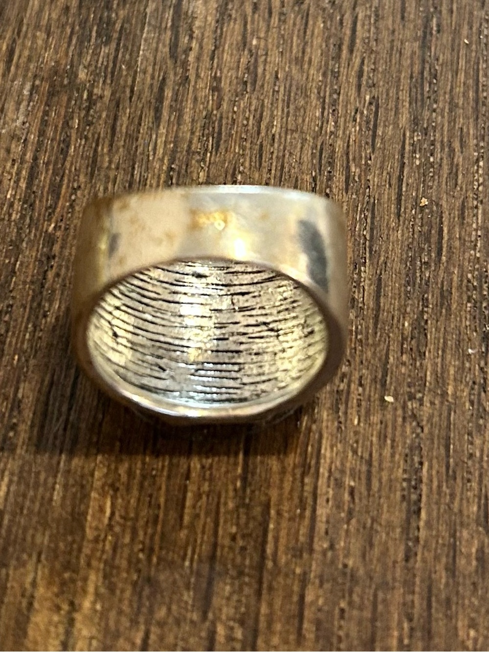 Antique Silver Floral Swirl Statement Ring - Women's Jewelry - Picture 3 of 3